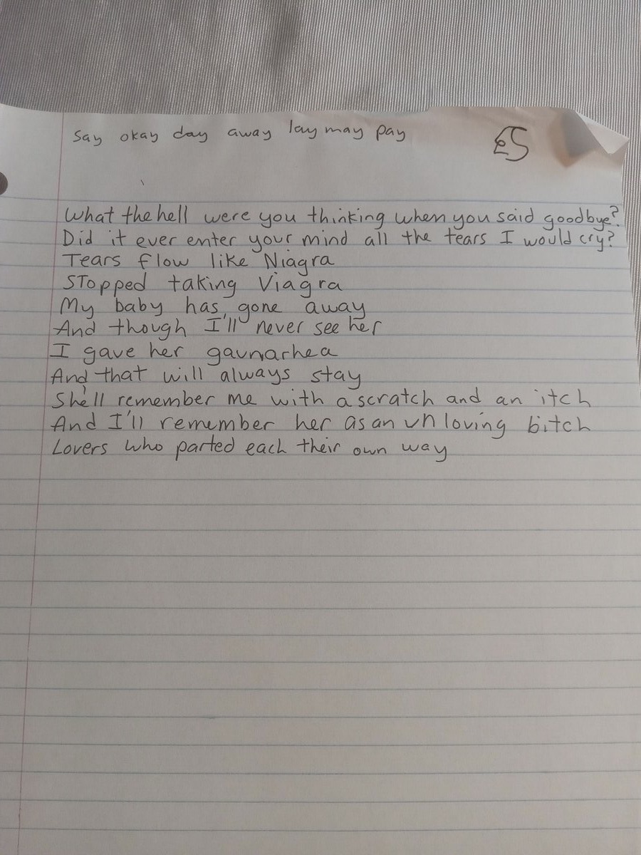 Item 671 — What the hell were you thinking when you said goodbye?, picture 2 of 2