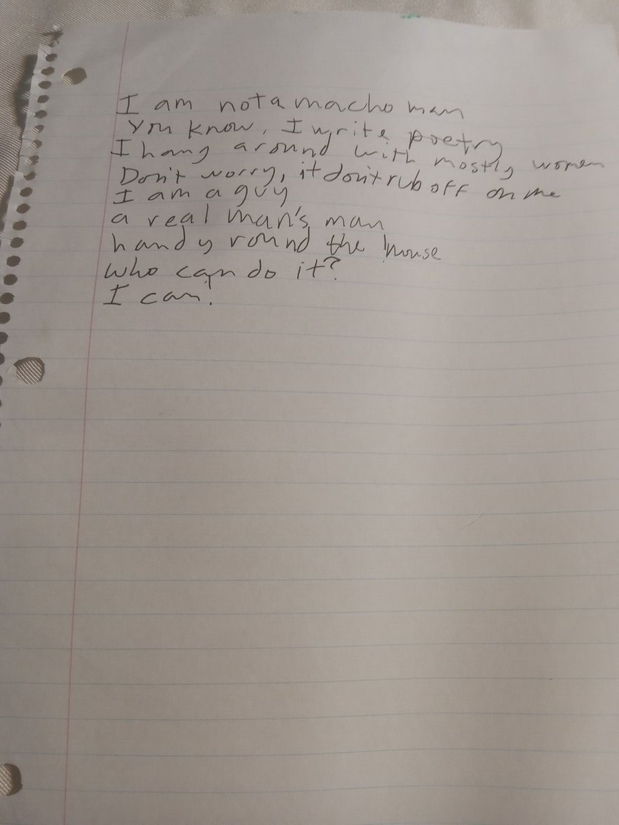 Item 1062 — I am not a macho man, picture 2 of 2