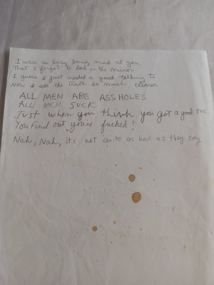 Item 676 — I was so busy being mad at you, picture 2 of 2