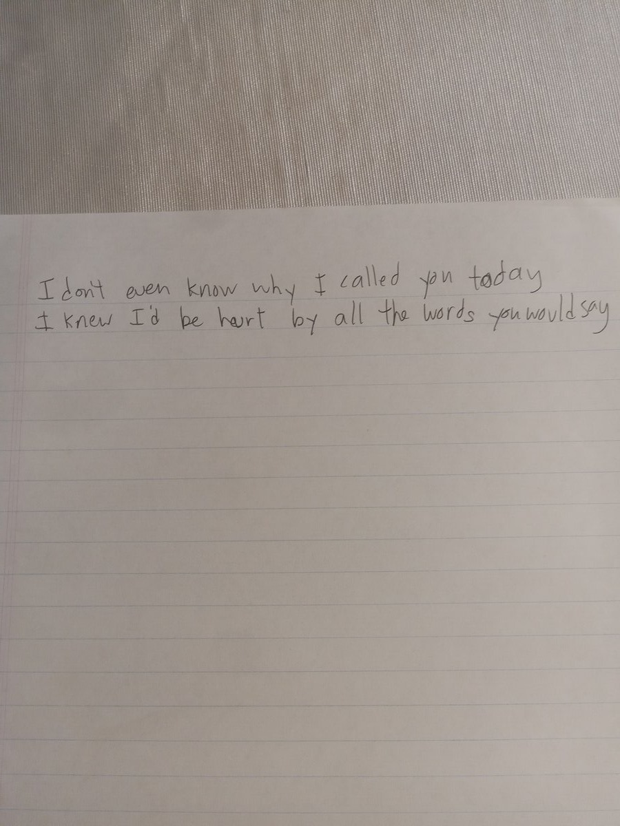 Item 985 — I don't even know why I called you today, picture 2 of 2