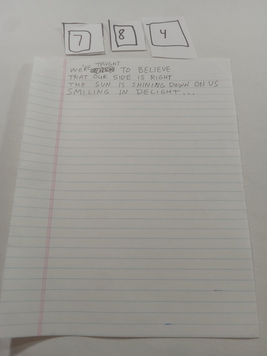 Item 784 — Since we're playing the blame game, here are some names..., picture 2 of 4
