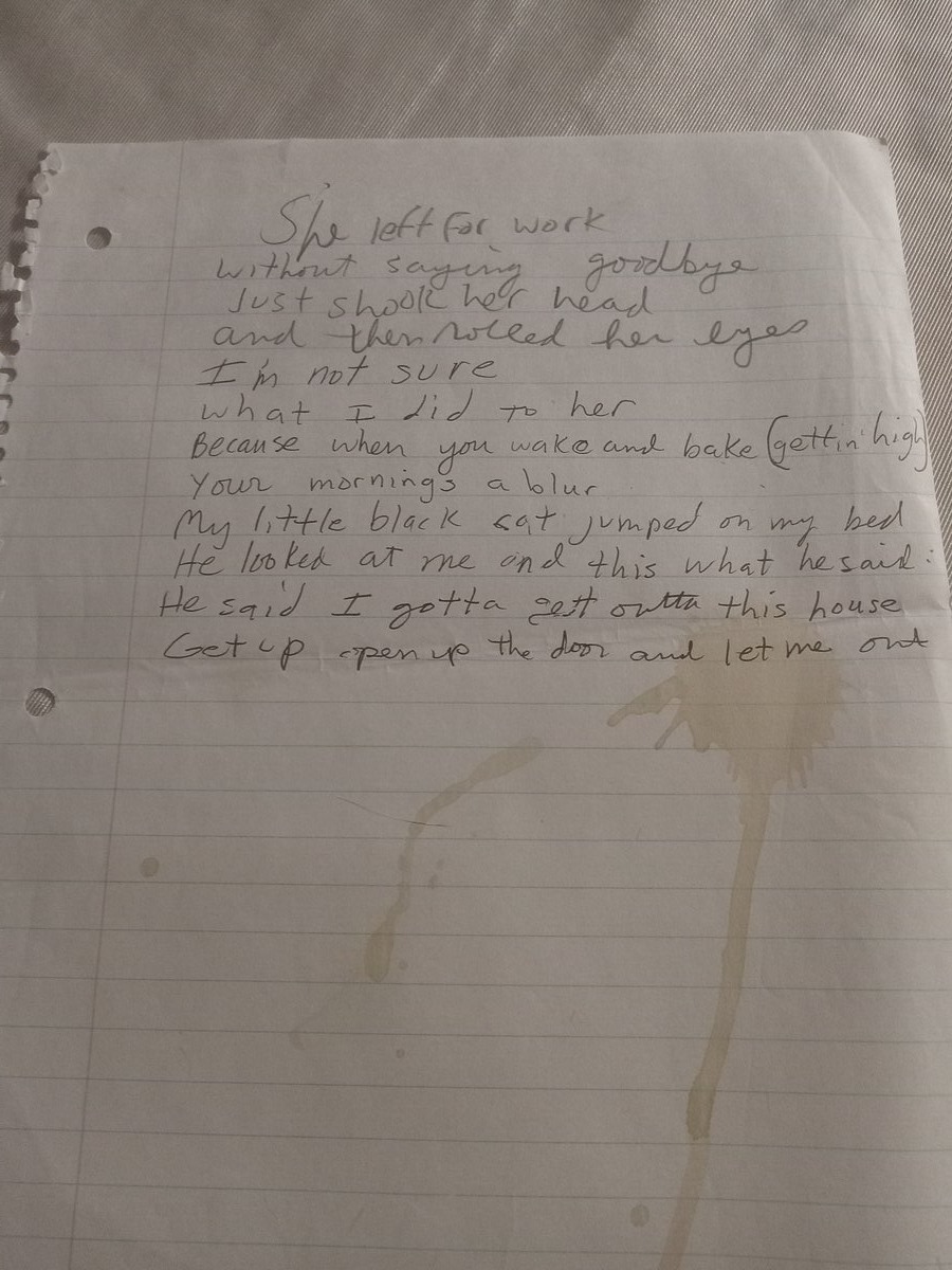 Item 697 — She left for work without saying goodbye, picture 2 of 2