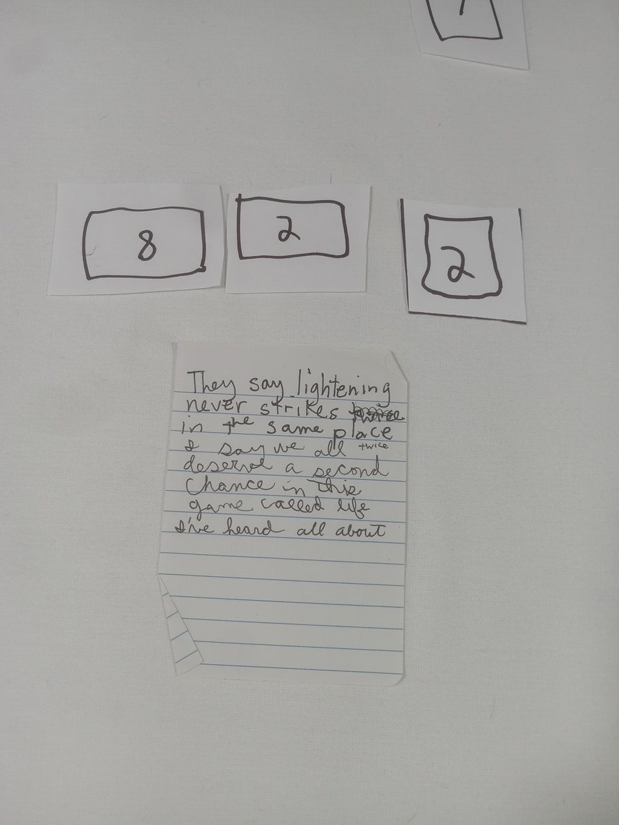 Item 822 — They say lightening never strikes in the same place twice, picture 1 of 2