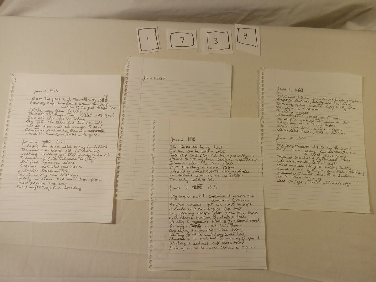 Item 1734 — I am the poet and traveller of 1883, picture 1 of 4