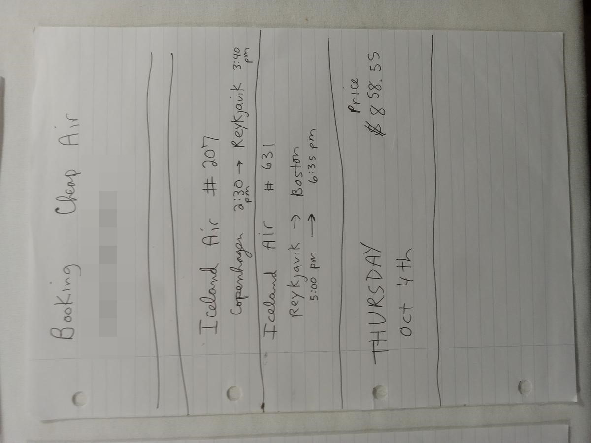 Item 1994 — ICELAND COPENHAGEN TRIP NOTES, picture 4 of 6