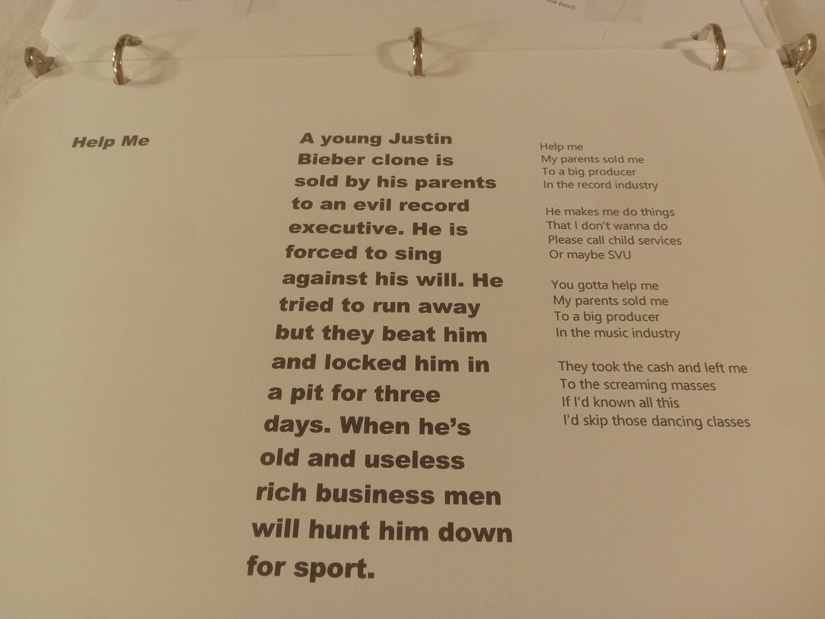 Item 1559 — BINDER - 'TREVOR MOORE LYRICS', picture 22 of 23