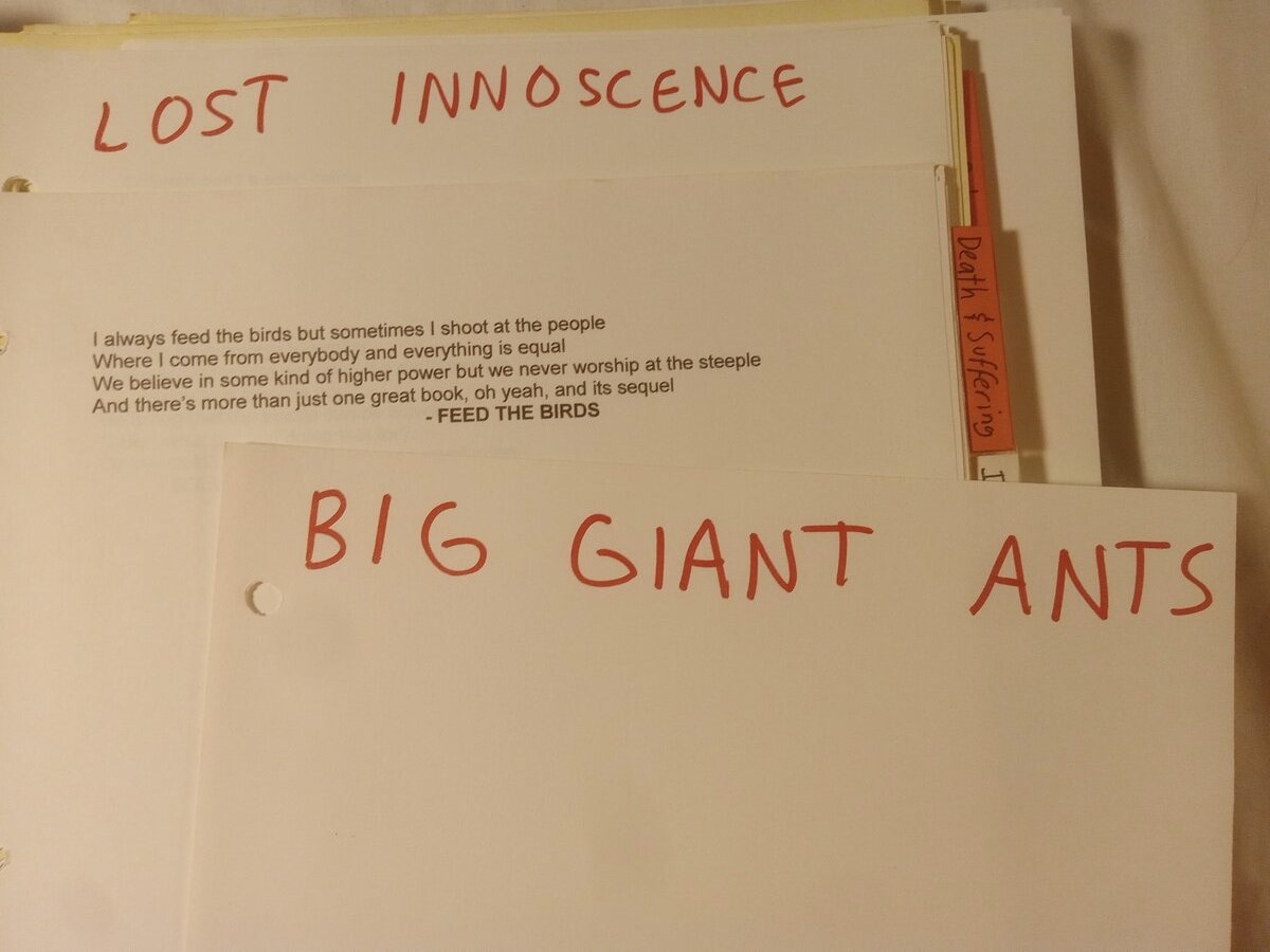 Item 1599 — Poems By Subject Big Binder With Quotes, Scary Truths Book (Brian Rainstorm), picture 15 of 21