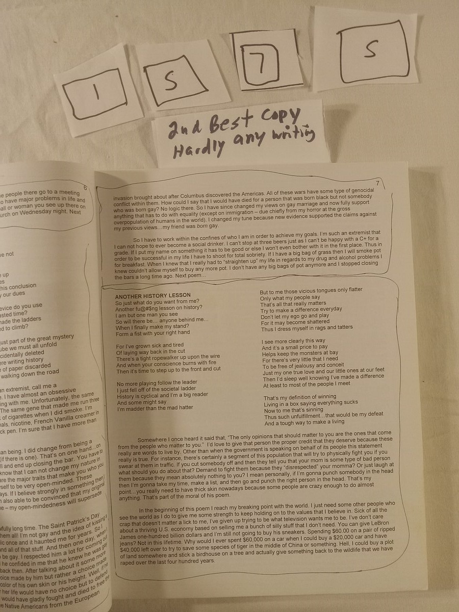 Item 1575 — POEMS BY TOM - 2nd best copy, picture 5 of 7