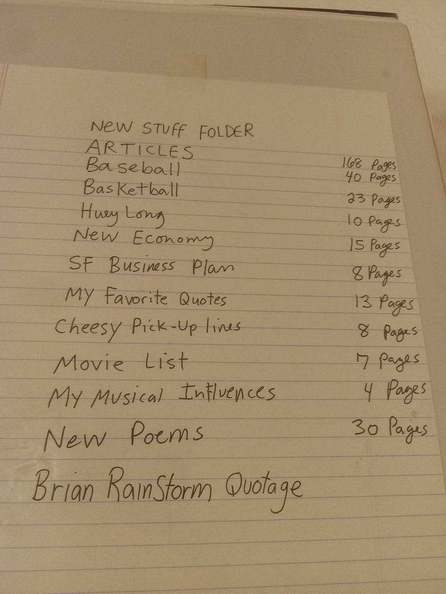 Item 1562 — BINDER - 'NEW STUFF FOLDER', picture 18 of 65