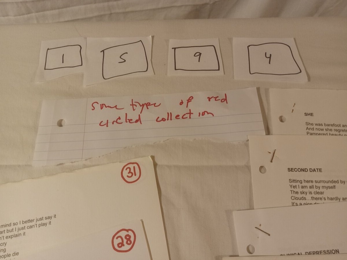 Item 1594 — Red-Circled Typed Lyric Pages And Poetry Competition Entry, picture 2 of 33