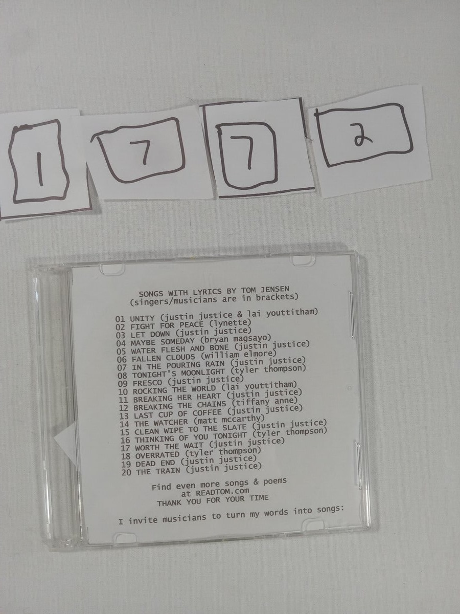 Item 1772 — READTOM COM 20 SONG COMP DISC, picture 2 of 2