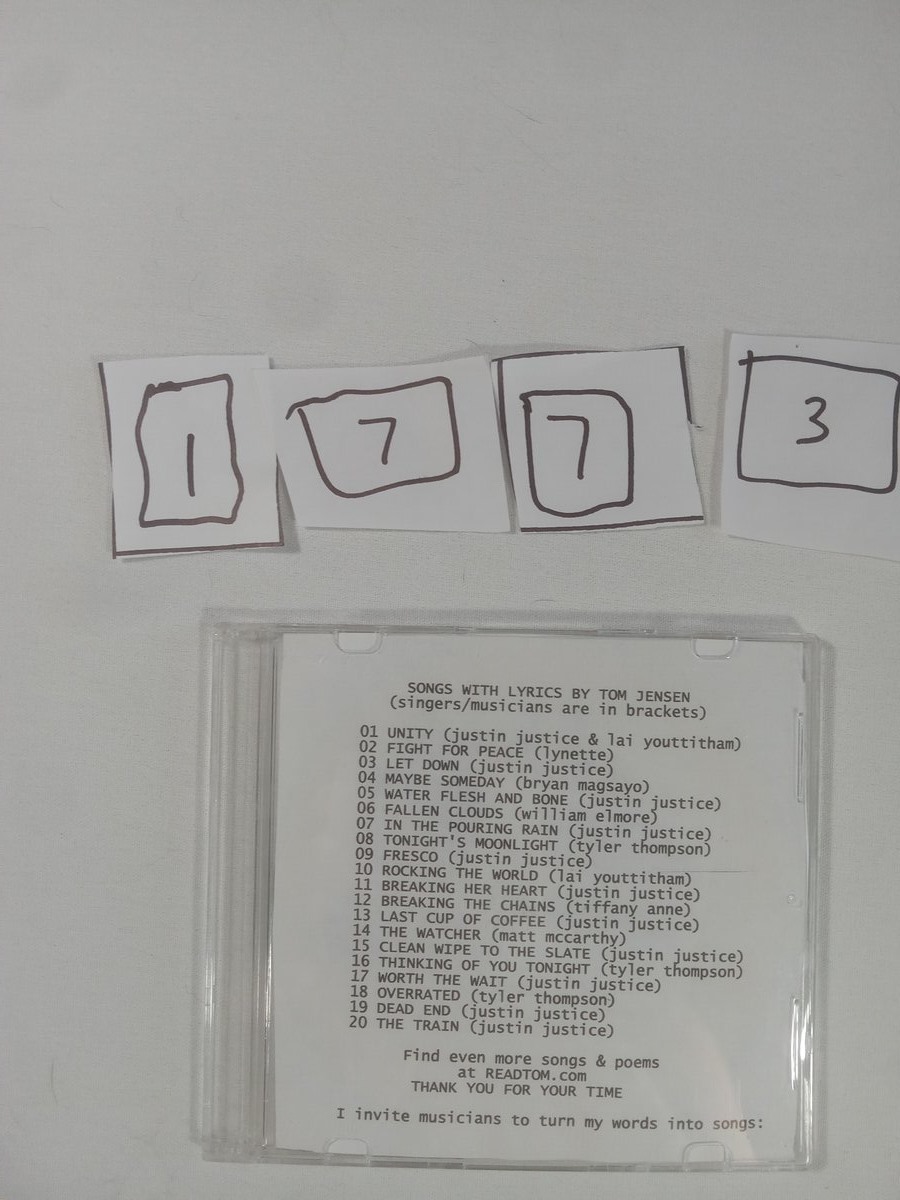Item 1773 — READTOM COM 20 SONG COMP DISC, picture 2 of 2