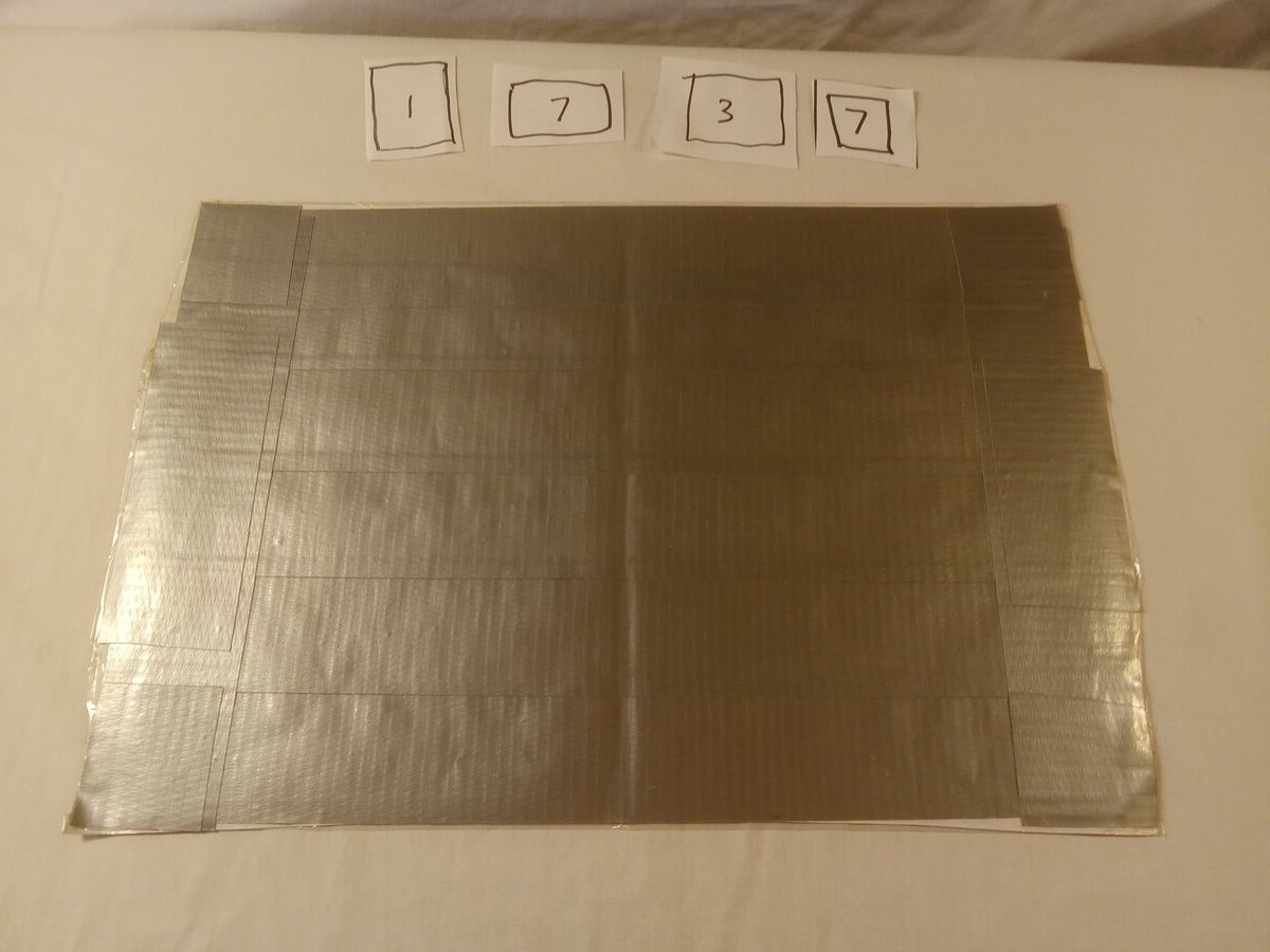 Item 1737 — NINE CIRCLES IN SQUARES, picture 2 of 2