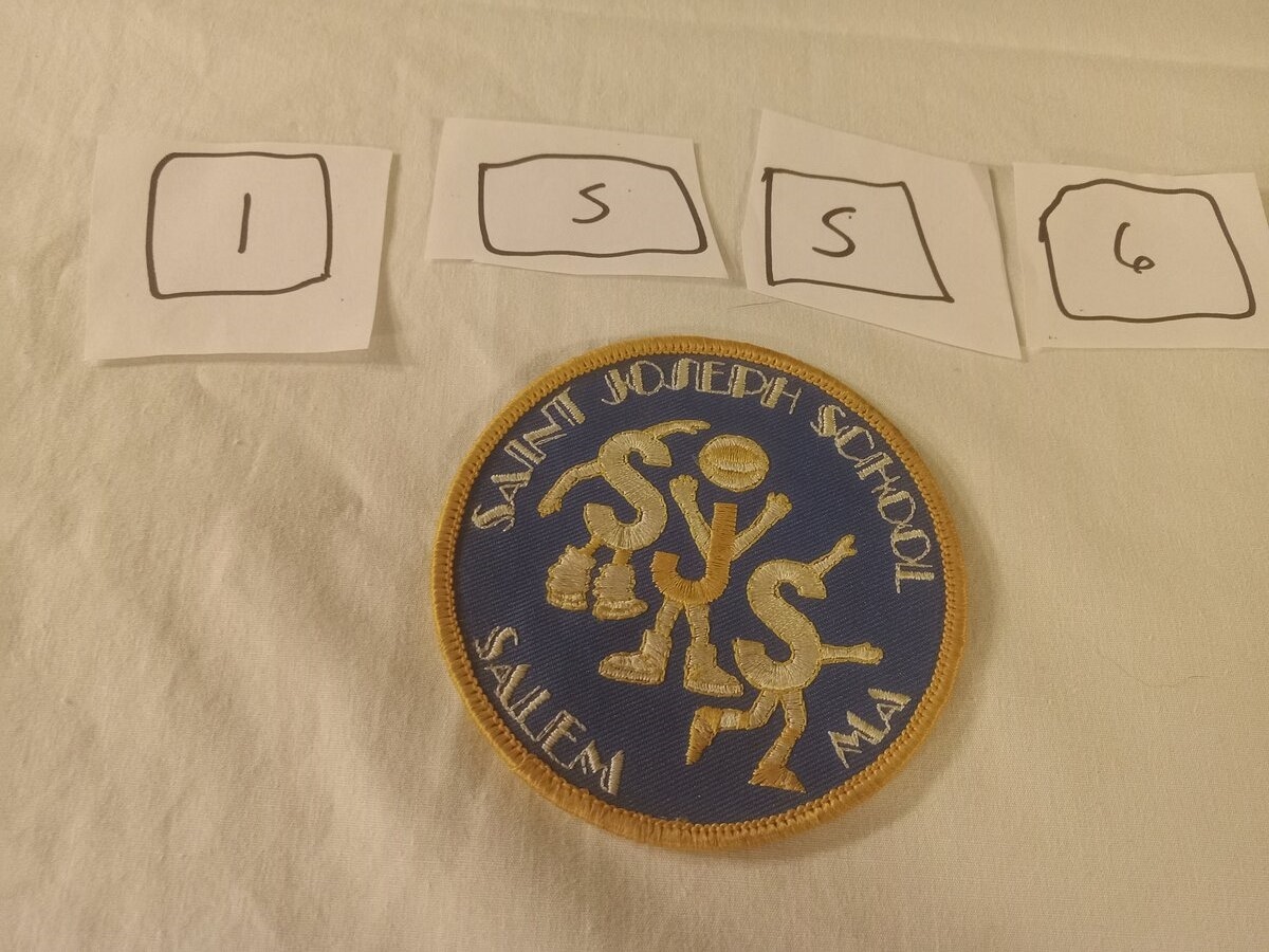 Item 1556 — SAINT JOSEPH SCHOOL - SALEM MA PATCH, picture 1 of 2