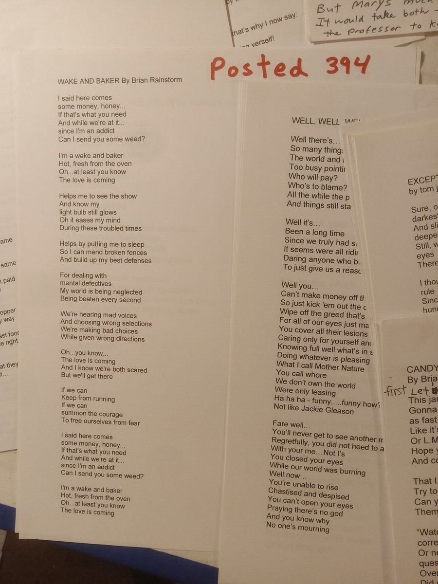 Item 1598 — T-SHIRT SLOGAN SHEETS - 10 HANDWRITTEN PAGES, picture 18 of 26