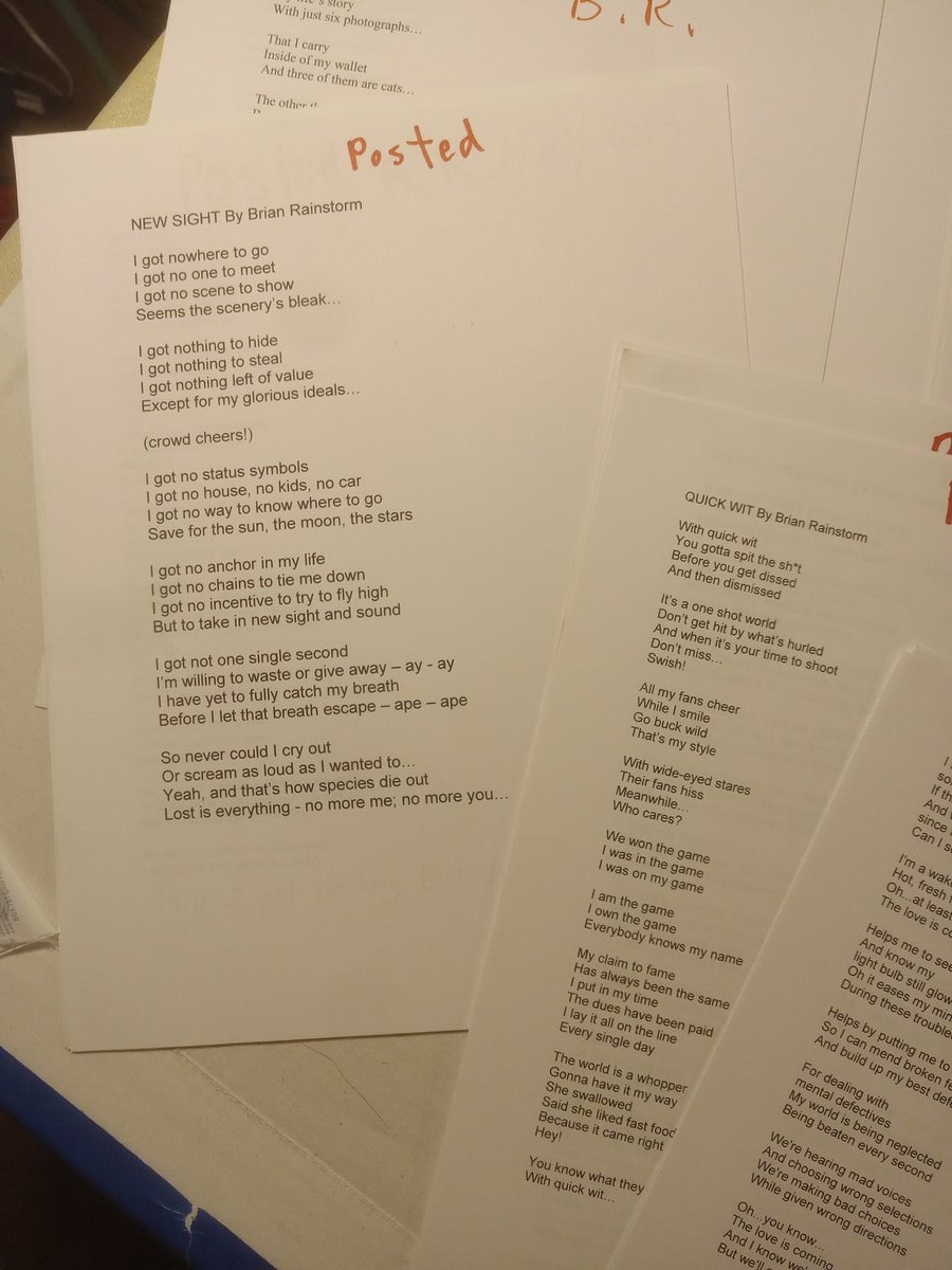 Item 1598 — T-SHIRT SLOGAN SHEETS - 10 HANDWRITTEN PAGES, picture 19 of 26