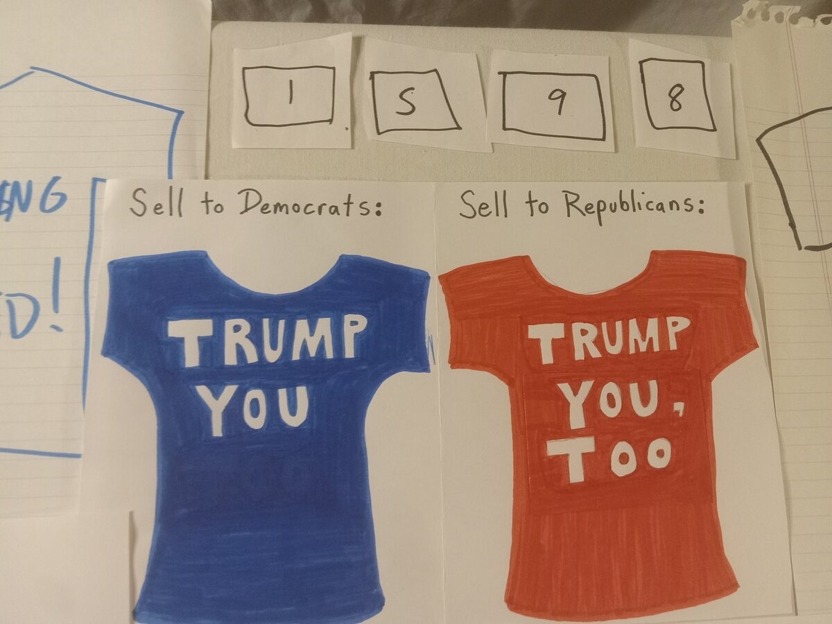 Item 1598 — T-SHIRT SLOGAN SHEETS - 10 HANDWRITTEN PAGES, picture 1 of 26