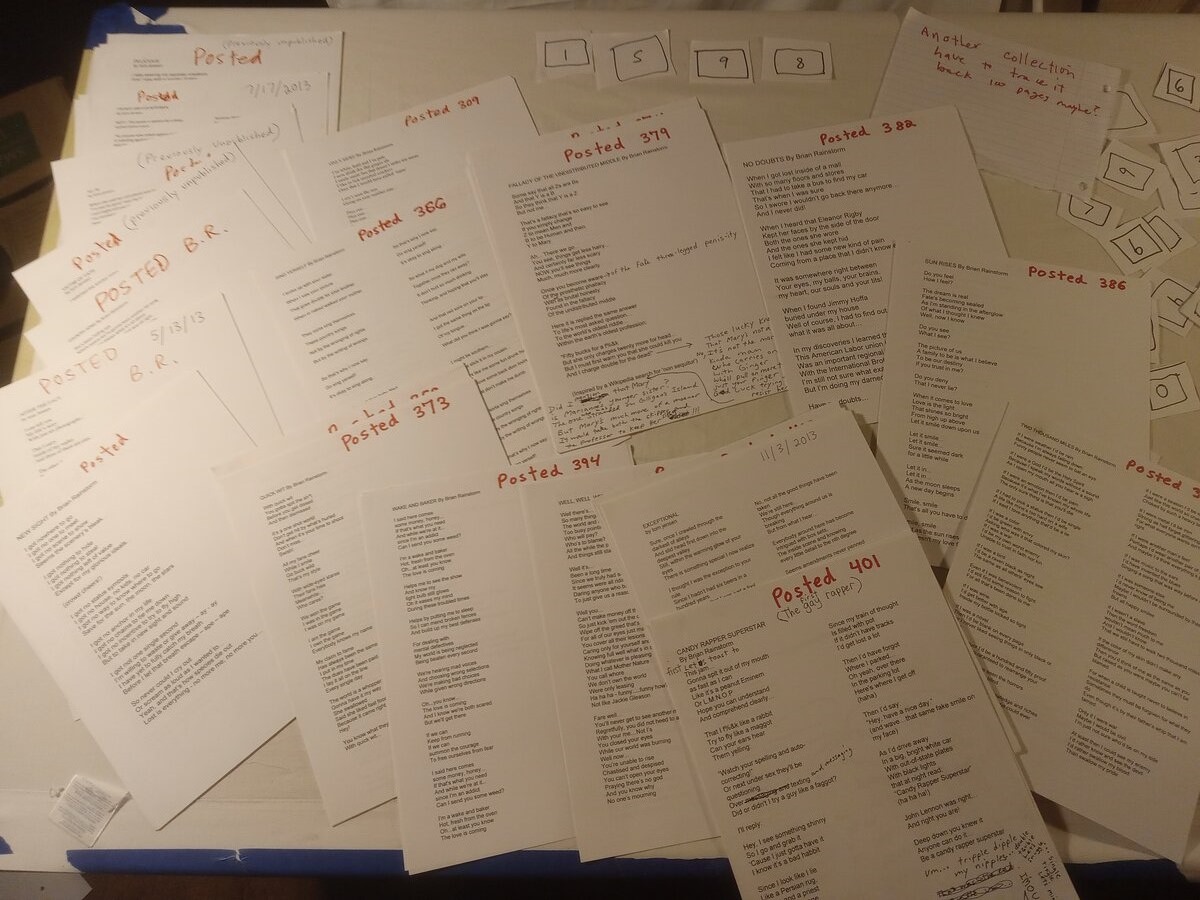 Item 1598 — T-SHIRT SLOGAN SHEETS - 10 HANDWRITTEN PAGES, picture 4 of 26