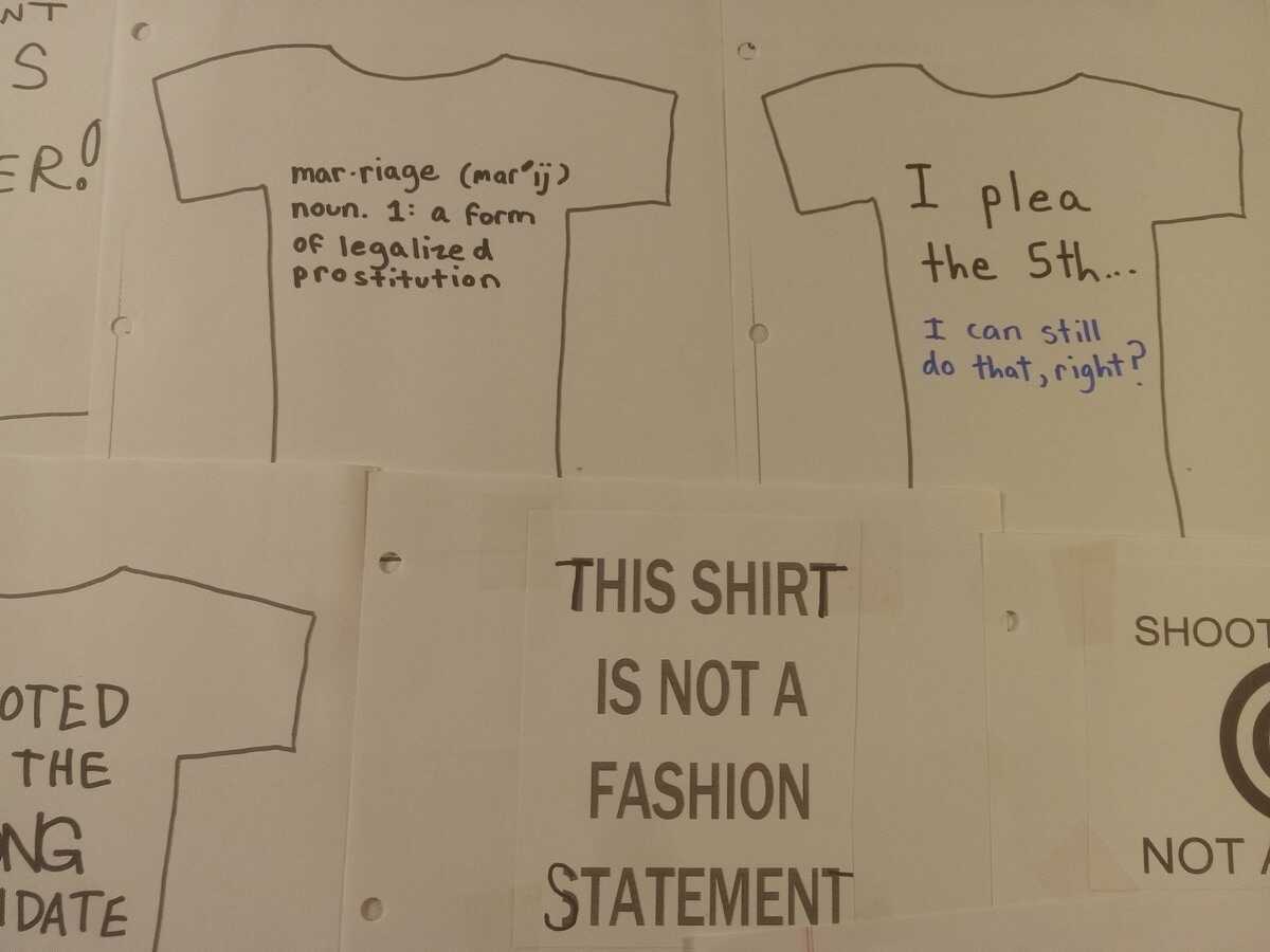 Item 1598 — T-SHIRT SLOGAN SHEETS - 10 HANDWRITTEN PAGES, picture 7 of 26