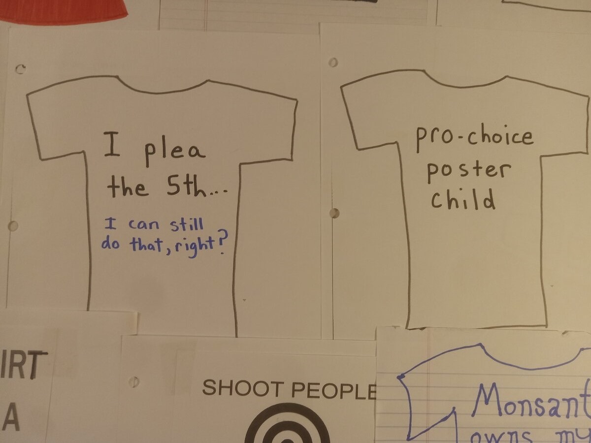 Item 1598 — T-SHIRT SLOGAN SHEETS - 10 HANDWRITTEN PAGES, picture 9 of 26