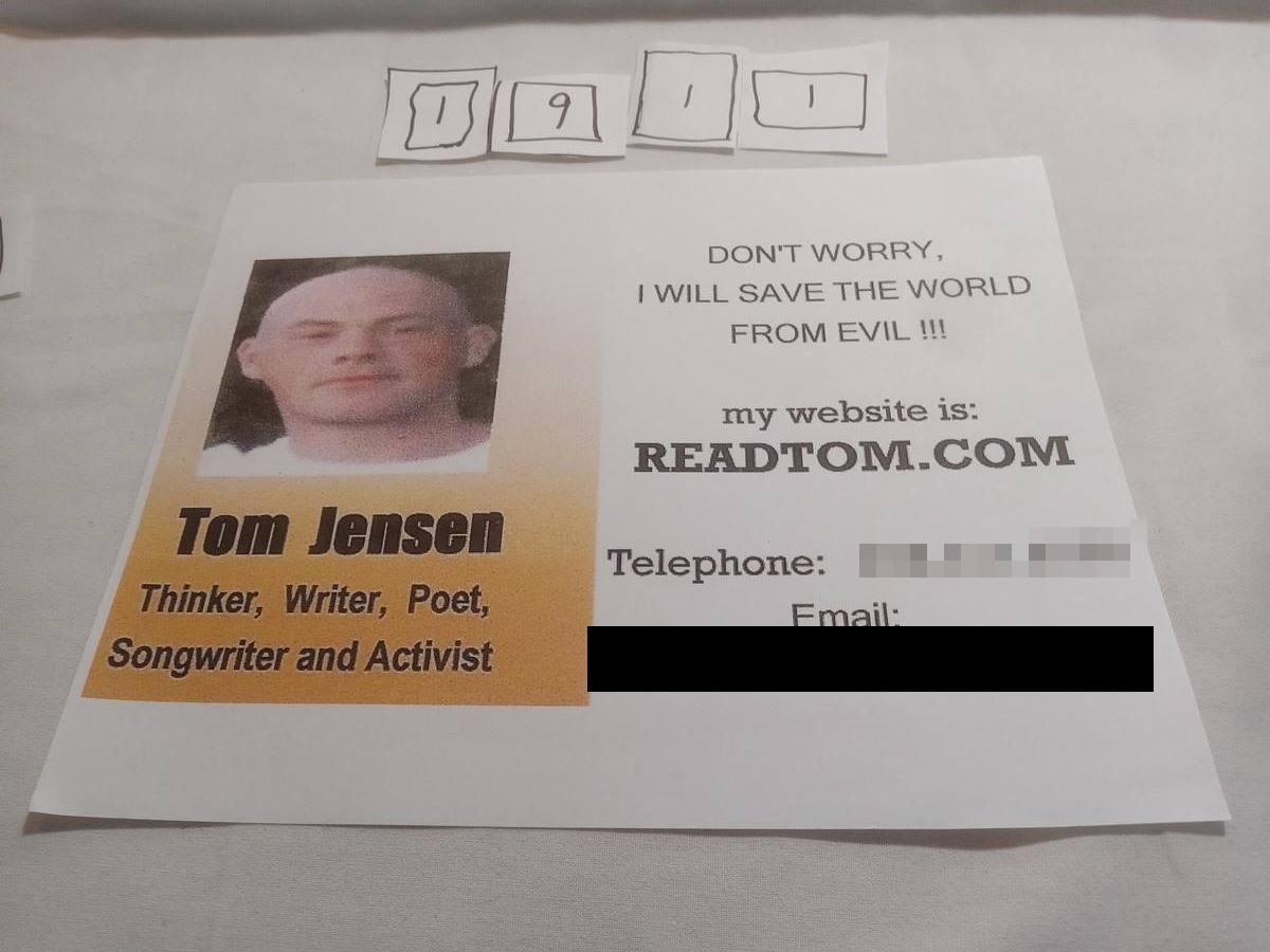 Item 1911 — DON'T WORRY, I WILL SAVE THE WORLD FROM EVIL !!!, picture 1 of 1