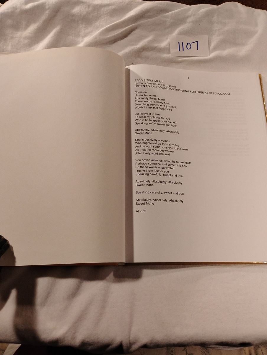 Item 1107 — TOM JENSEN - THINKER, WRITER, POET, SONGWRITER AND ACTIVIST (127 SONGS), picture 2 of 5