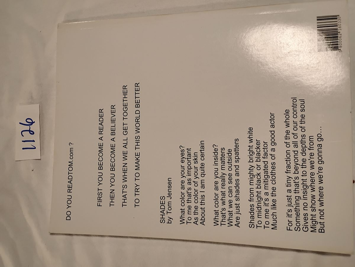 Item 1126 — CHOMSKIAN POETRY / SPOKEN WORD POETRY (WHITE BOOKLET, PUBLISHED JULY 4TH 2011), picture 4 of 6