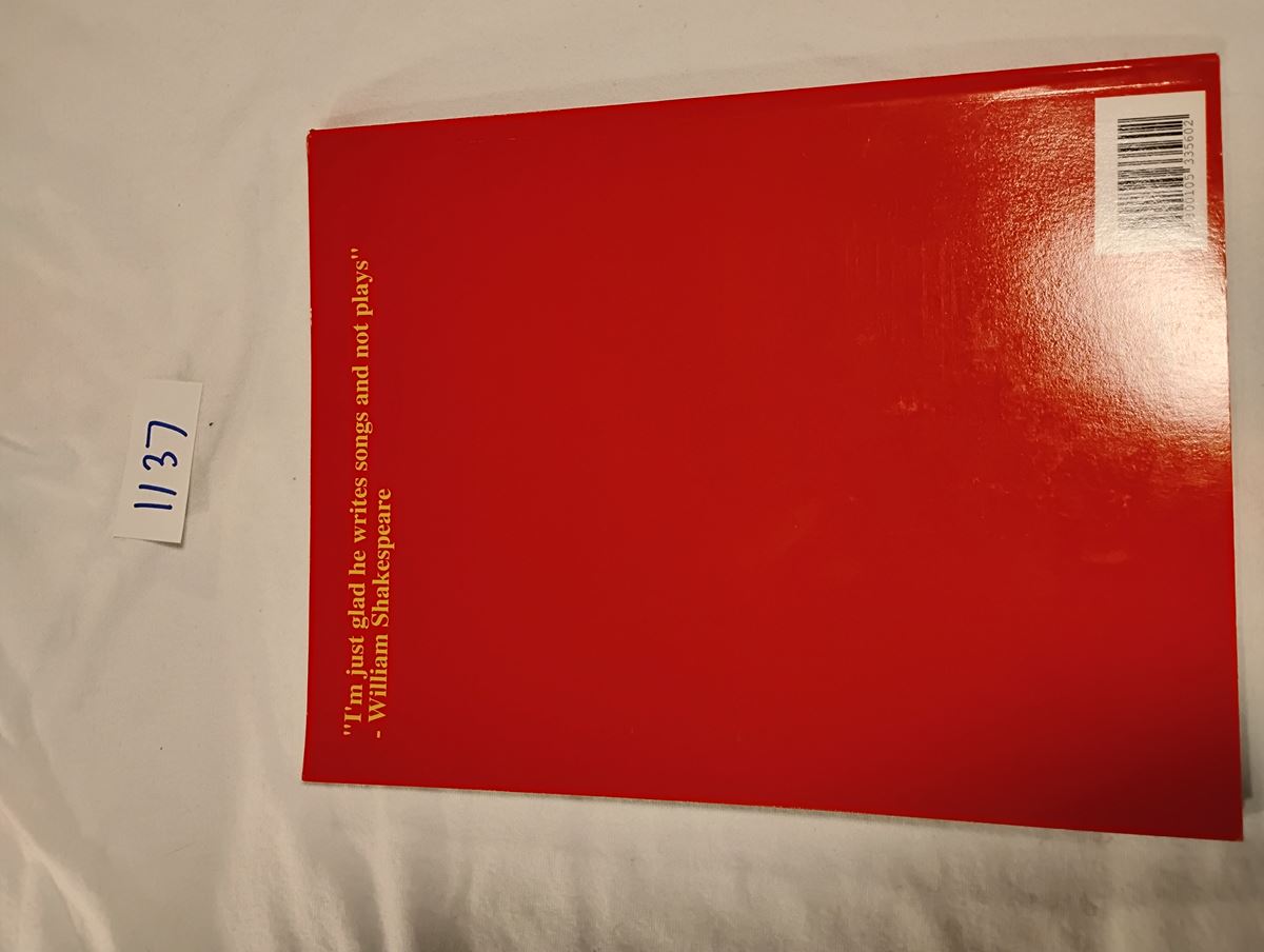 Item 1137 — BRIAN RAINSTORM'S SONG LYRIC BOOK (130 SONGS) (COPY 2 OF 2), picture 3 of 3
