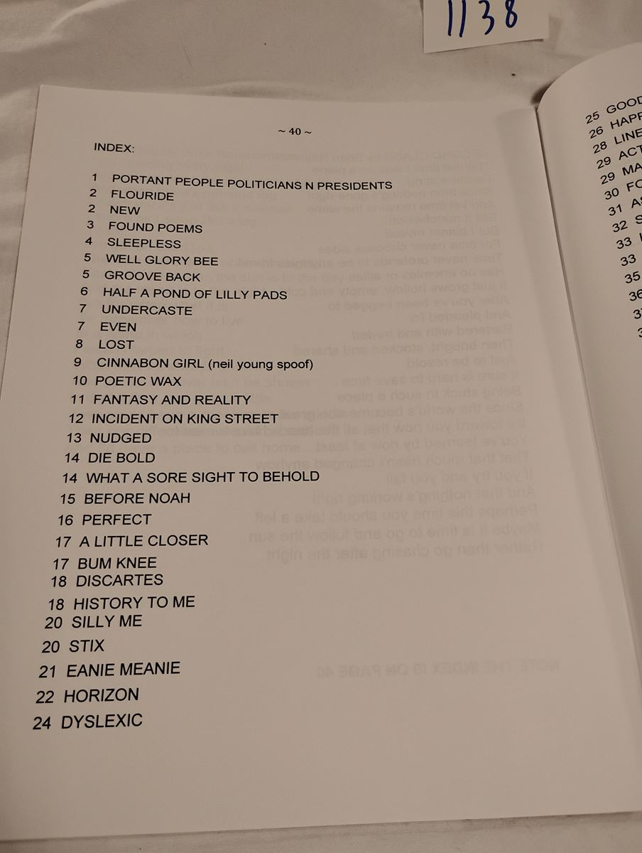 Item 1138 — NEW POEMS BY BRIAN RAINSTORM, picture 3 of 6