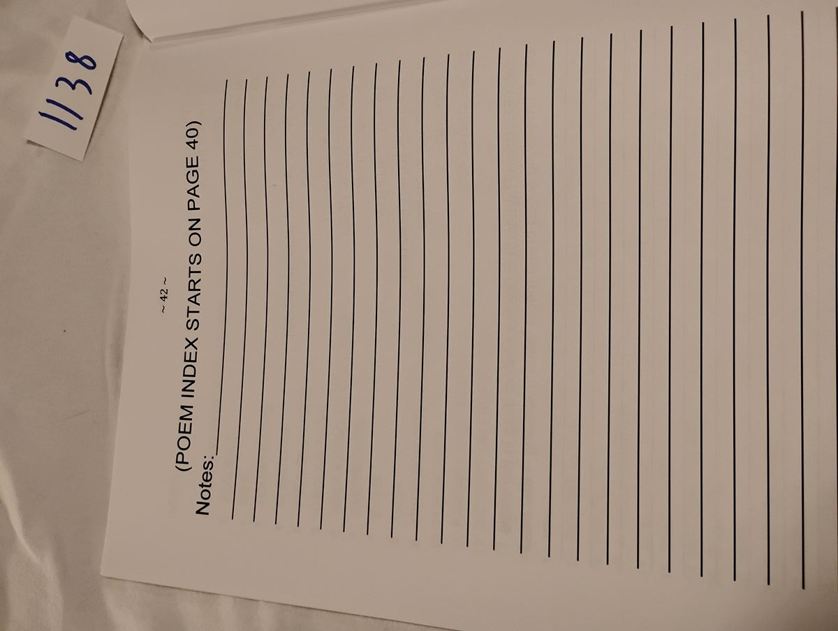 Item 1138 — NEW POEMS BY BRIAN RAINSTORM, picture 5 of 6