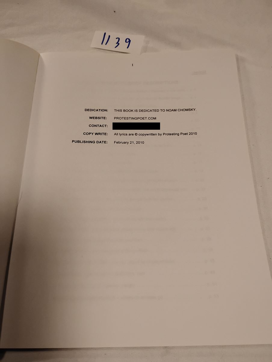 Item 1139 — PROTEST POEMS BY PROTESTING POET, picture 3 of 8