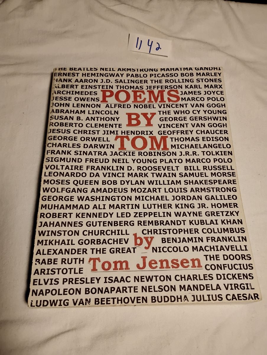 Item 1142 — POEMS BY TOM (ANNOTATED WORKING COPY), picture 1 of 16
