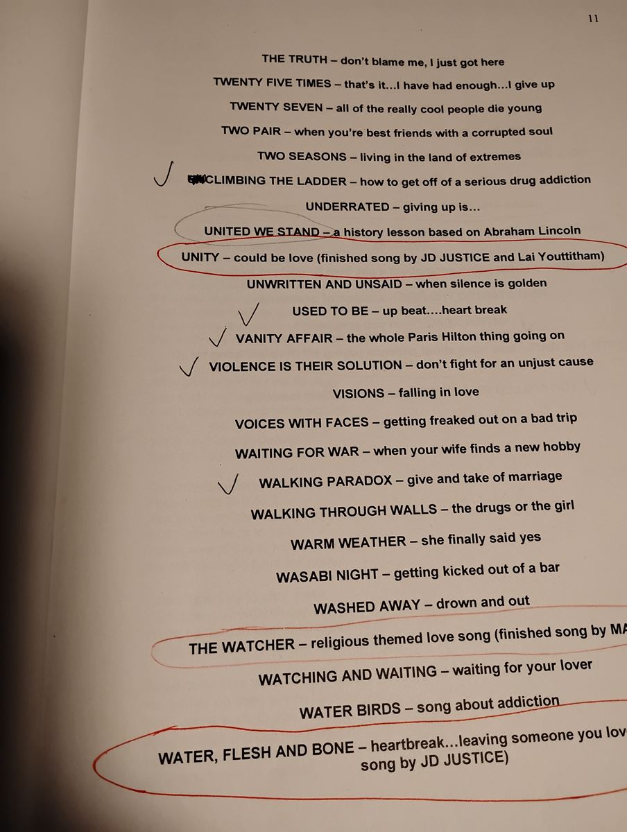 Item 1142 — POEMS BY TOM (ANNOTATED WORKING COPY), picture 13 of 16