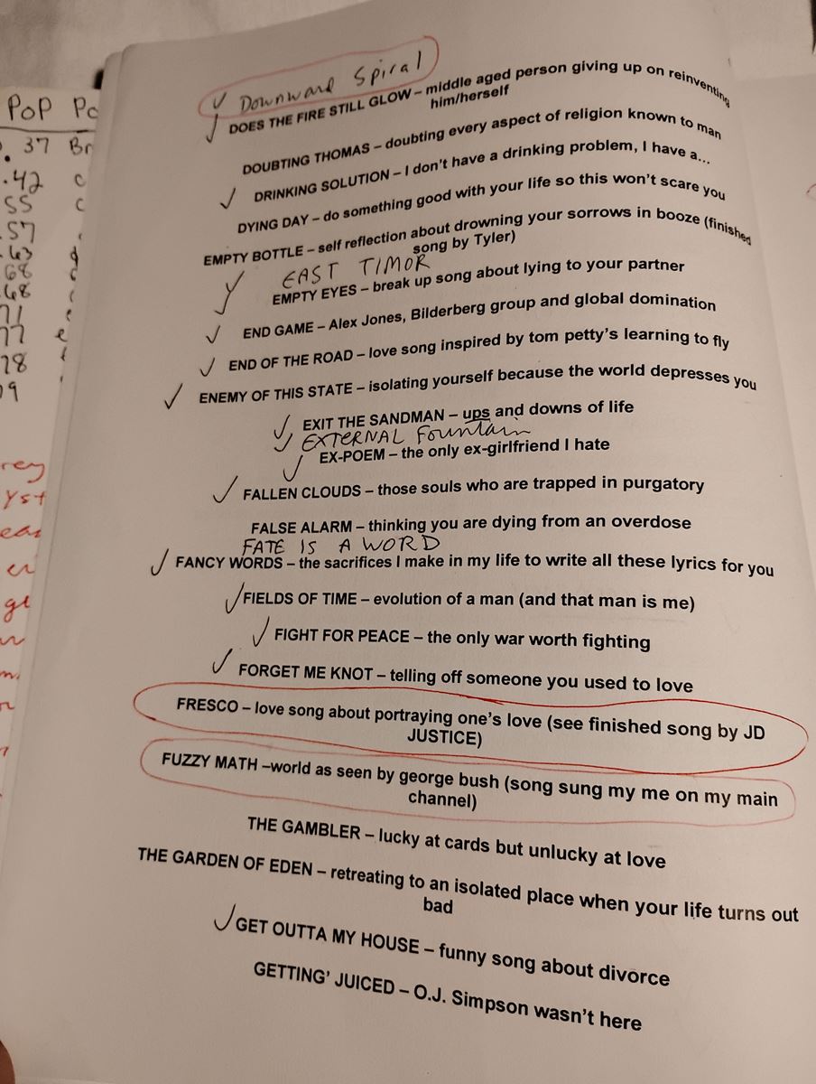 Item 1142 — POEMS BY TOM (ANNOTATED WORKING COPY), picture 6 of 16