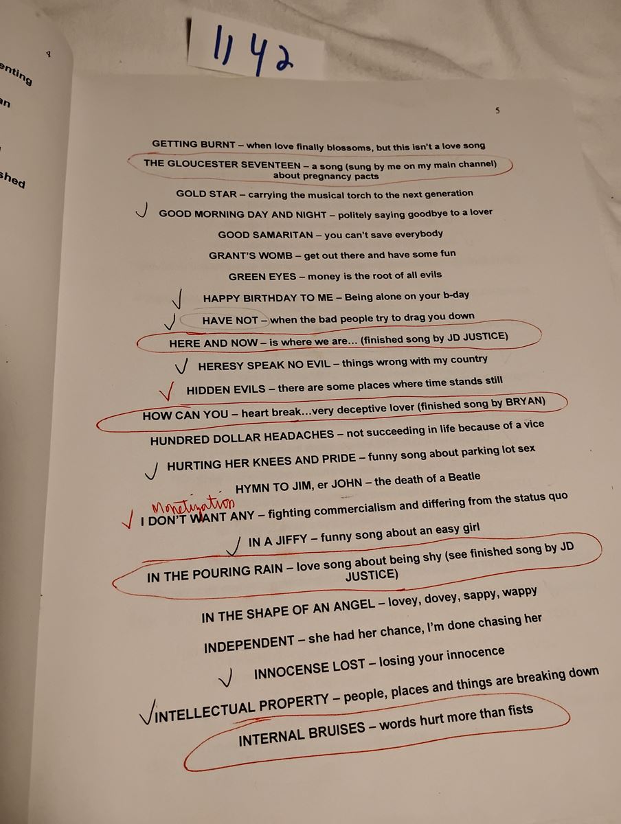Item 1142 — POEMS BY TOM (ANNOTATED WORKING COPY), picture 7 of 16