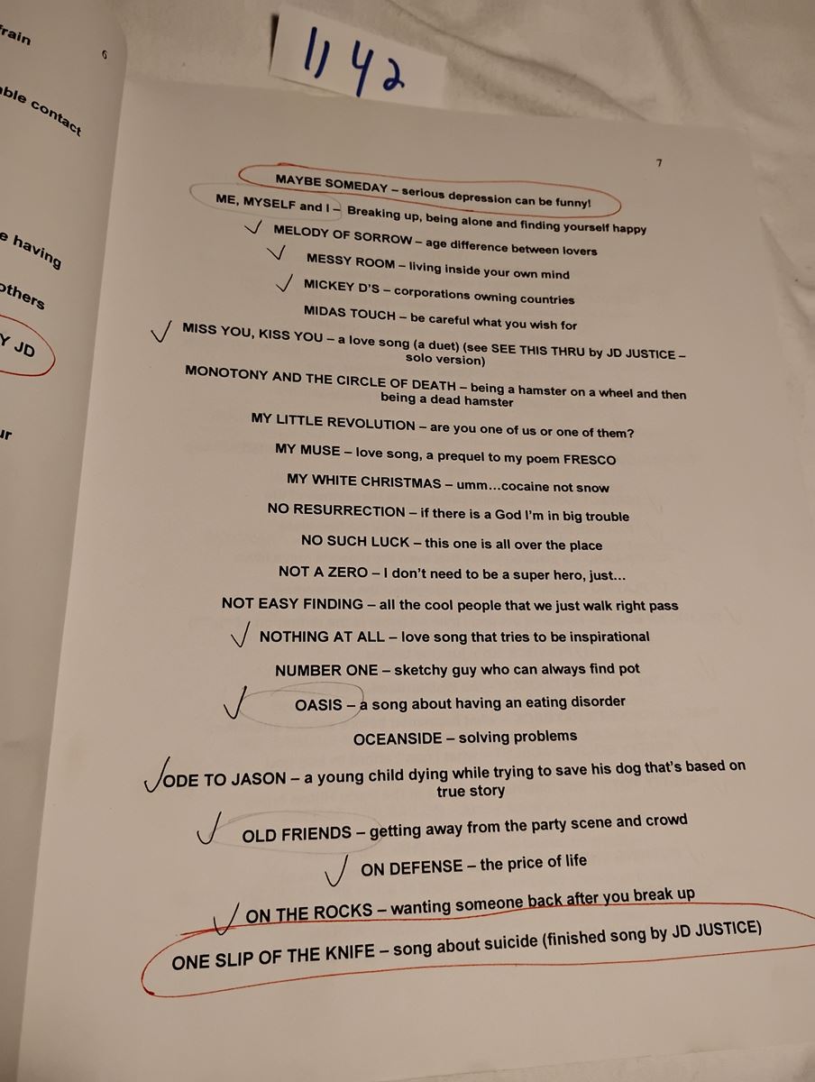 Item 1142 — POEMS BY TOM (ANNOTATED WORKING COPY), picture 9 of 16