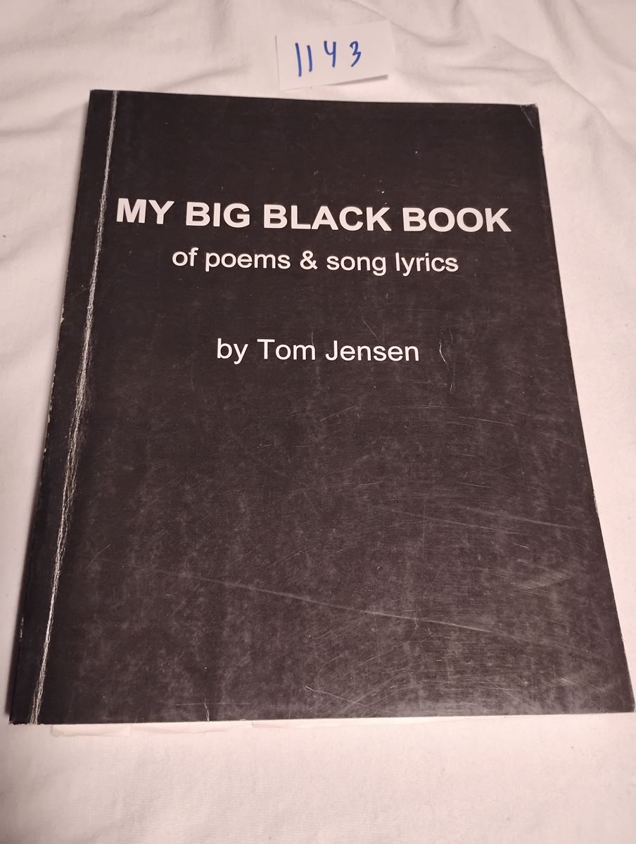 Item 1143 — MY BIG BLACK BOOK OF POEMS & SONG LYRICS, picture 1 of 6