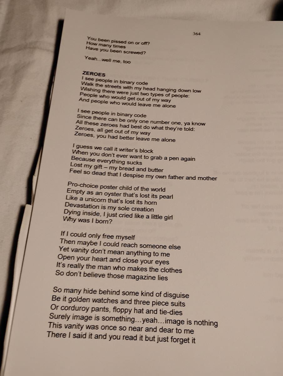 Item 1143 — MY BIG BLACK BOOK OF POEMS & SONG LYRICS, picture 4 of 6