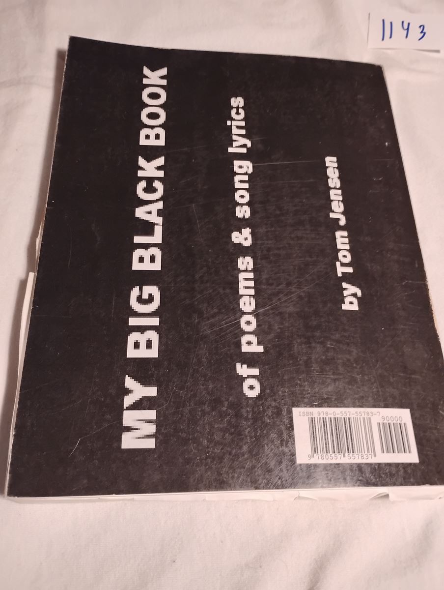 Item 1143 — MY BIG BLACK BOOK OF POEMS & SONG LYRICS, picture 6 of 6
