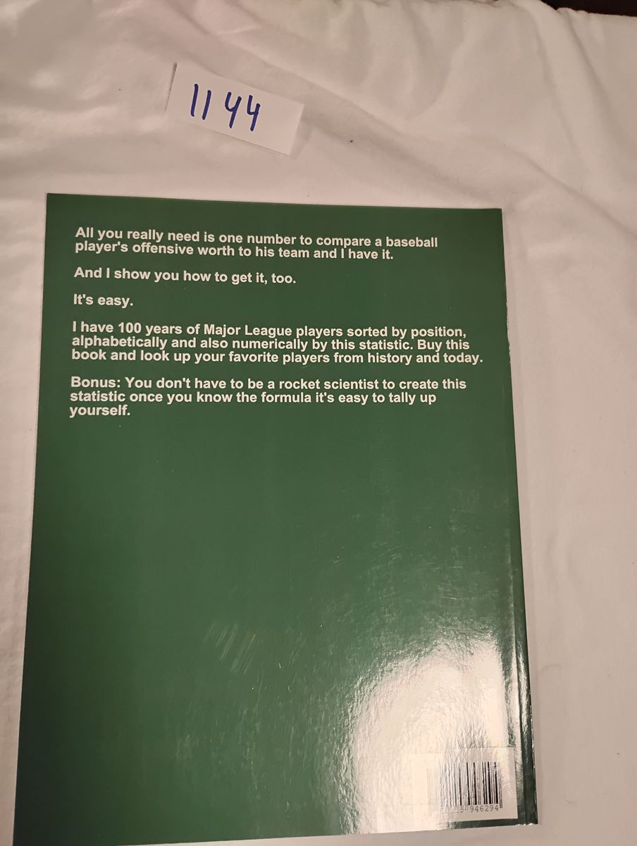 Item 1144 — BASES: BEST BASEBALL STAT EVER BY BRIAN RAINSTORM, picture 4 of 4