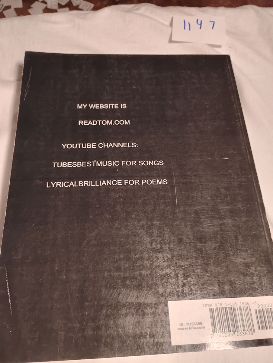 Item 1147 — POEMS & SONG LYRICS (PAINTED FACE COVER, SEPT 2011), picture 4 of 4