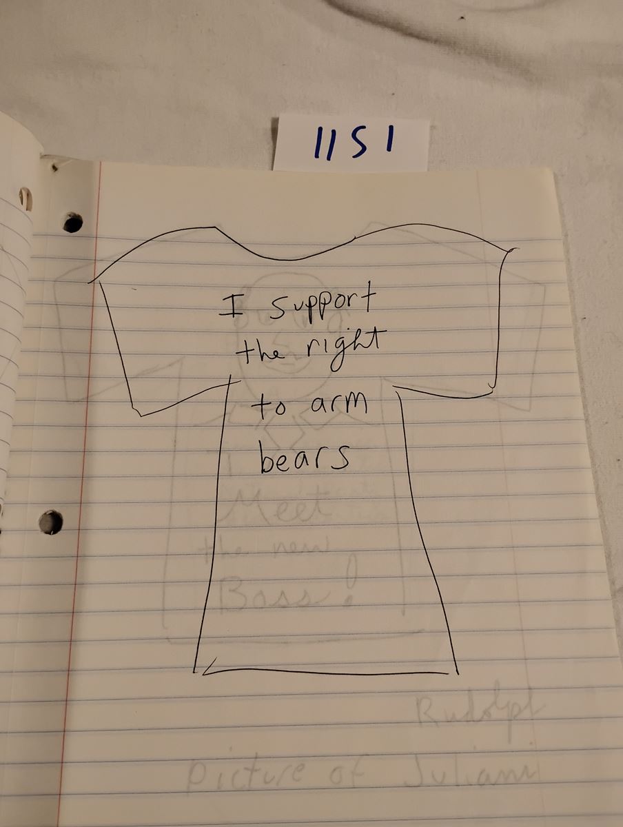 Item 1151 — GOD IS NOT A PRO-LIFE RIGHT WING REPUBLICAN - T-SHIRT SLOGAN NOTEBOOK, picture 15 of 27