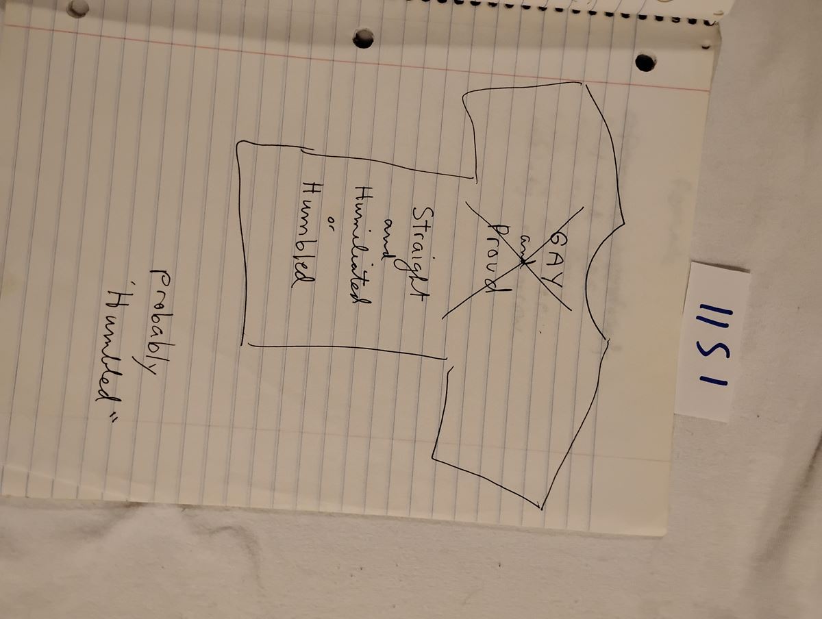 Item 1151 — GOD IS NOT A PRO-LIFE RIGHT WING REPUBLICAN - T-SHIRT SLOGAN NOTEBOOK, picture 18 of 27