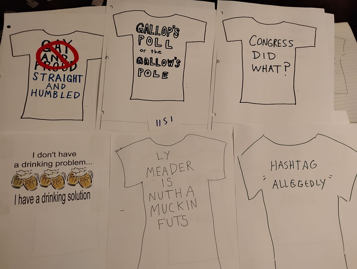 Item 1151 — GOD IS NOT A PRO-LIFE RIGHT WING REPUBLICAN - T-SHIRT SLOGAN NOTEBOOK, picture 26 of 27
