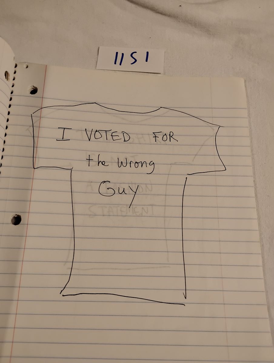 Item 1151 — GOD IS NOT A PRO-LIFE RIGHT WING REPUBLICAN - T-SHIRT SLOGAN NOTEBOOK, picture 9 of 27