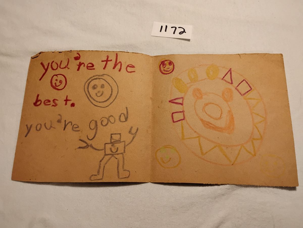 Item 1172 — HAPPY FATHERS DAY - HAND-MADE CARD, picture 2 of 2