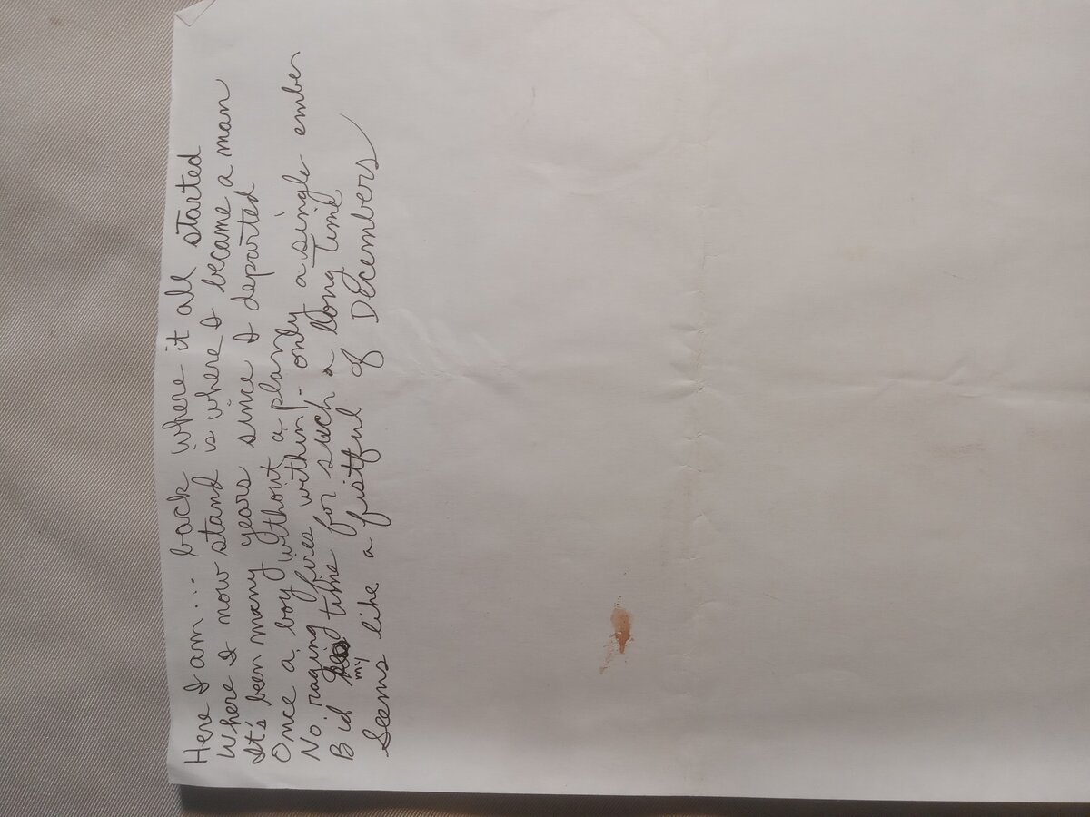 Item 1083 — Here I Am, Back Where It All Started, picture 1 of 1