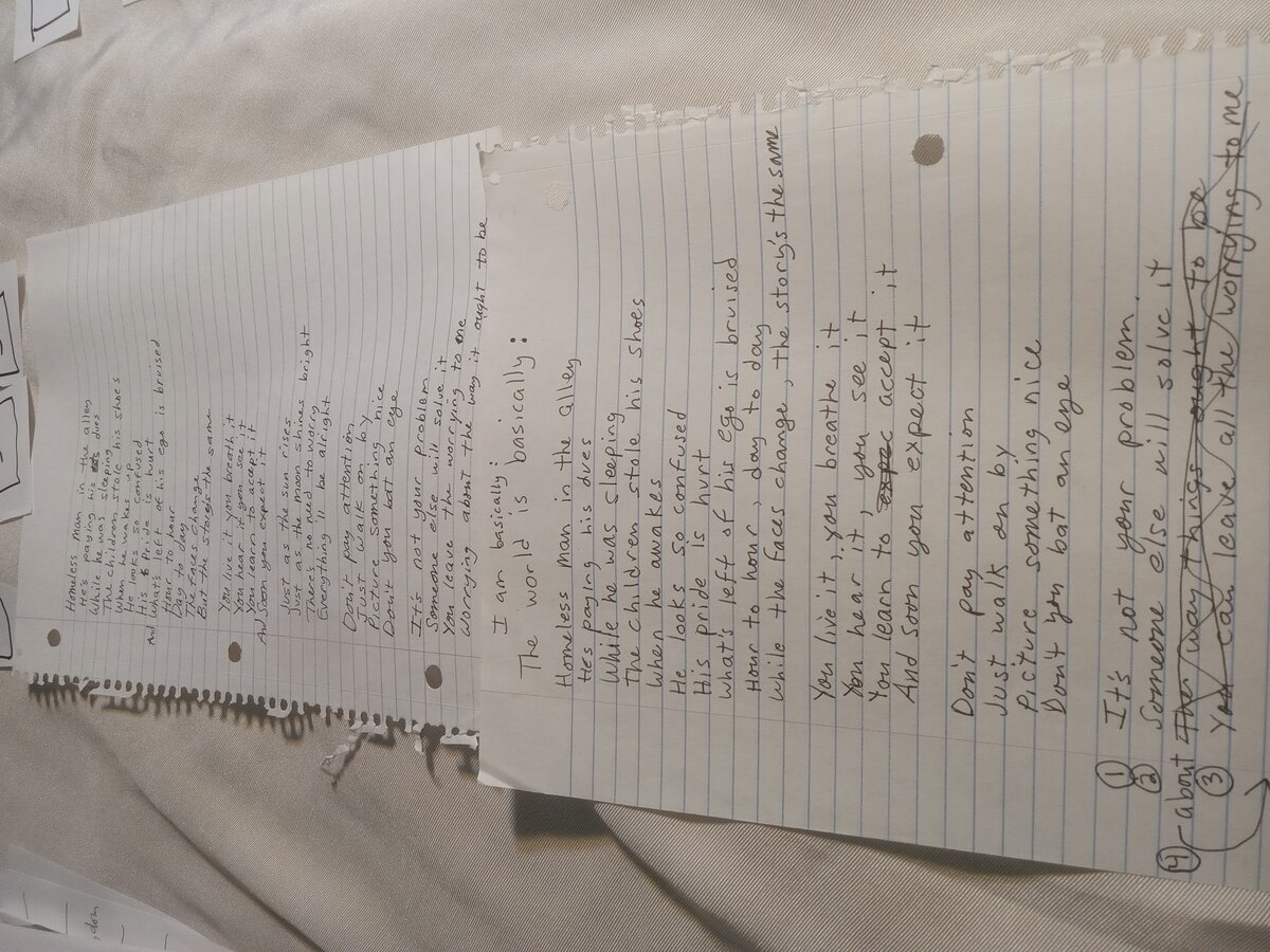 Item 35 — HOMELESS MAN / I AM BASICALLY, picture 1 of 3