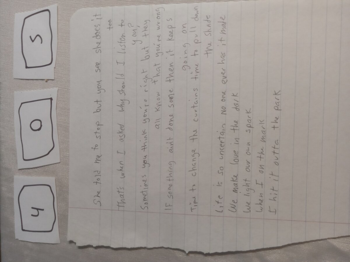 Item 405 — She told me to stop but you see she does it too, picture 1 of 1