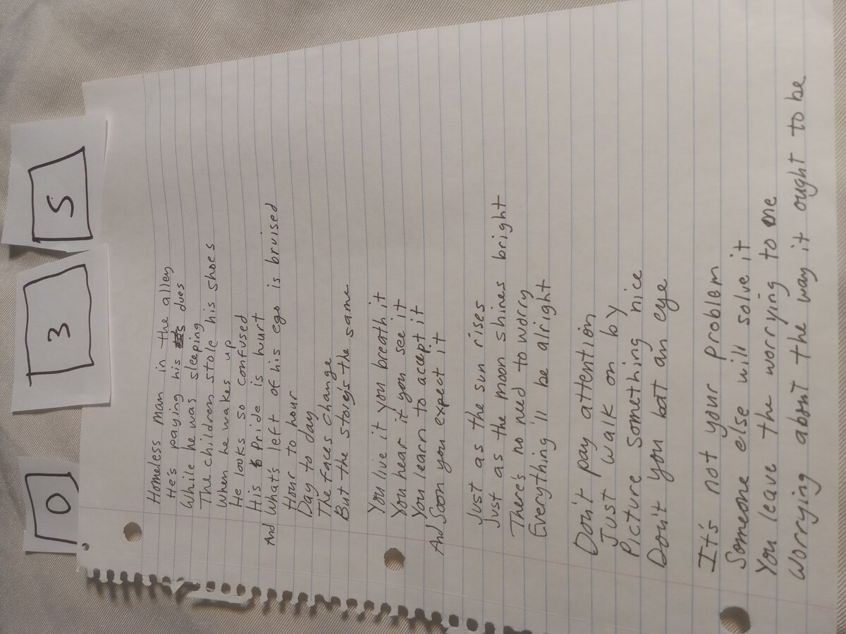 Item 35 — HOMELESS MAN / I AM BASICALLY, picture 2 of 3